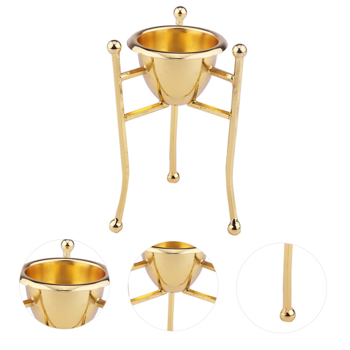 2pièces Support à Œufs Pur Triangle Doré pour Œufs Durs Et Décoration De Pâques Élégant Et Pratique pour Table Et Cuisine