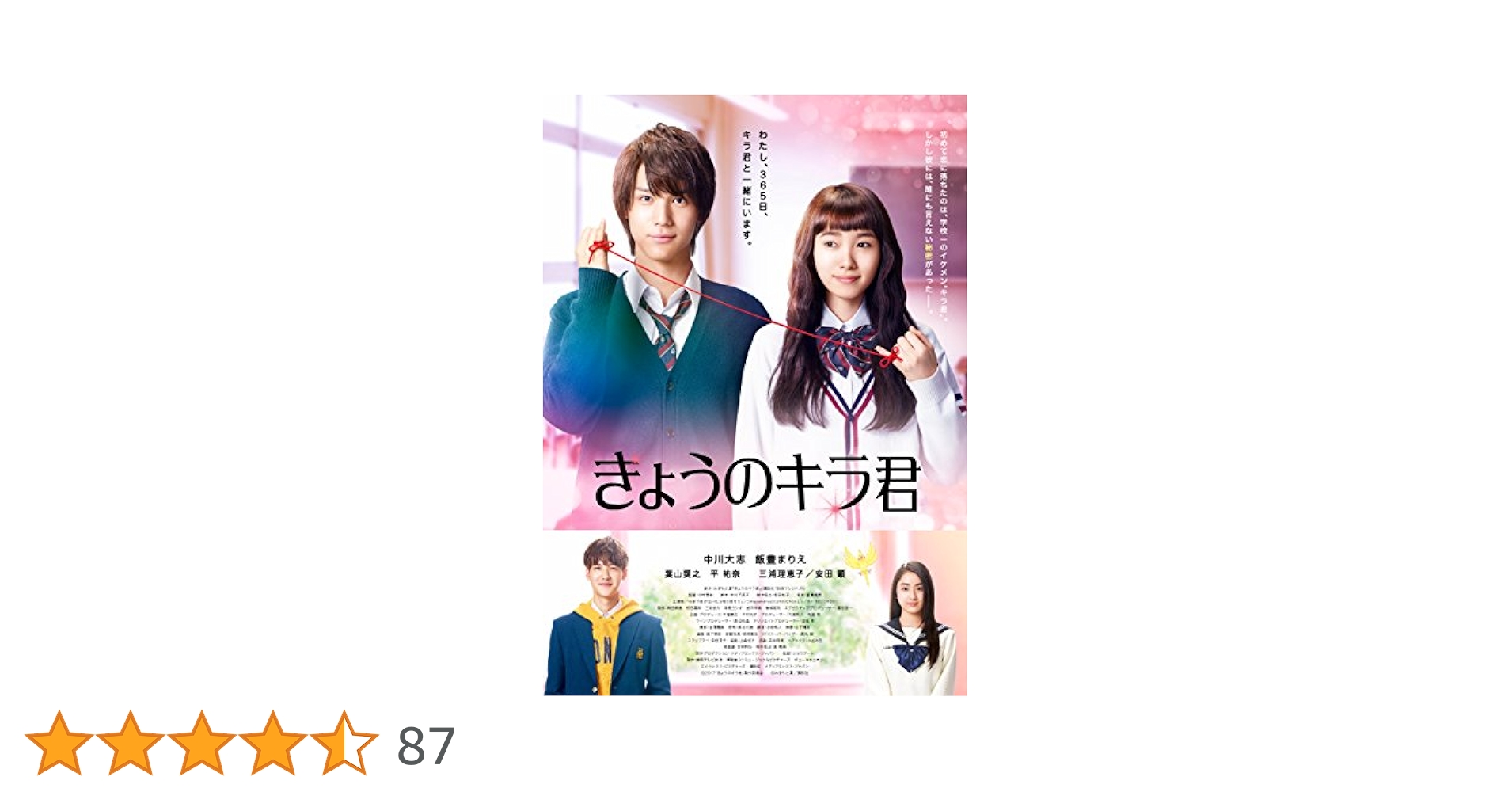 中川大志サイン　飯豊まりえサイン　きょうのキラ君　キャスト直筆サイン 中川大志×飯豊まりえで「きょうのキラ君」映画化決定！胸キュン