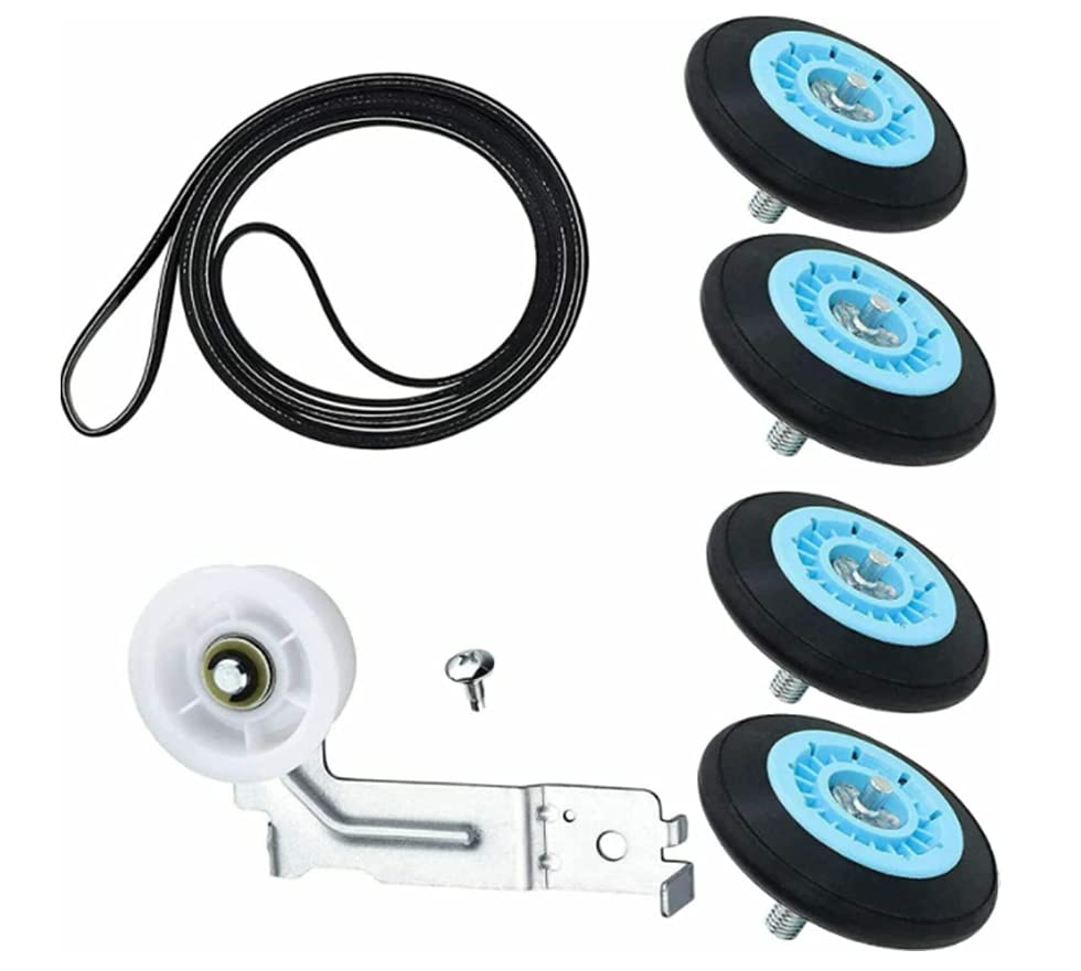 Drum Roller Replacement For Samsung DV50F9A6GVW/A2 DV50F9AVP/A2 DV50F9AVW/A2 DV50F9A7GVP/A2 DV50F9A7GVW/A2 DV50F9A8EVP/A2 DV50F9A8EVW/A2 DV50F9A8GVP/A2 DV50F9A8GVW/A2 DV50K7500EV/A3 Dryer