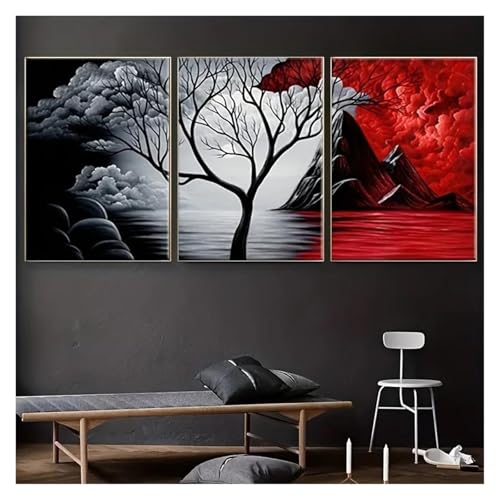 Cuadro sobre lienzo de nube abstracta para decoración de paredes de hogar 4
