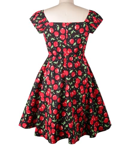 Image of YARN & INK Retro Swing Dresses for Women 1950s Vintage Rockabilly Clothes Pinup Clothing Cocktail Party Dress