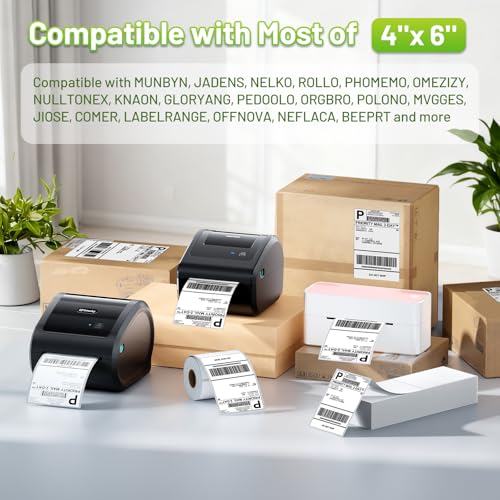 Image of 4x6 Thermal Labels, Shipping Address Label (Pack of 100 4x6 Roll Labels)