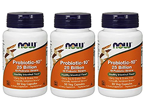 NOW Foods - Probiotic-10 25 Billion (3 X 50 Count)
