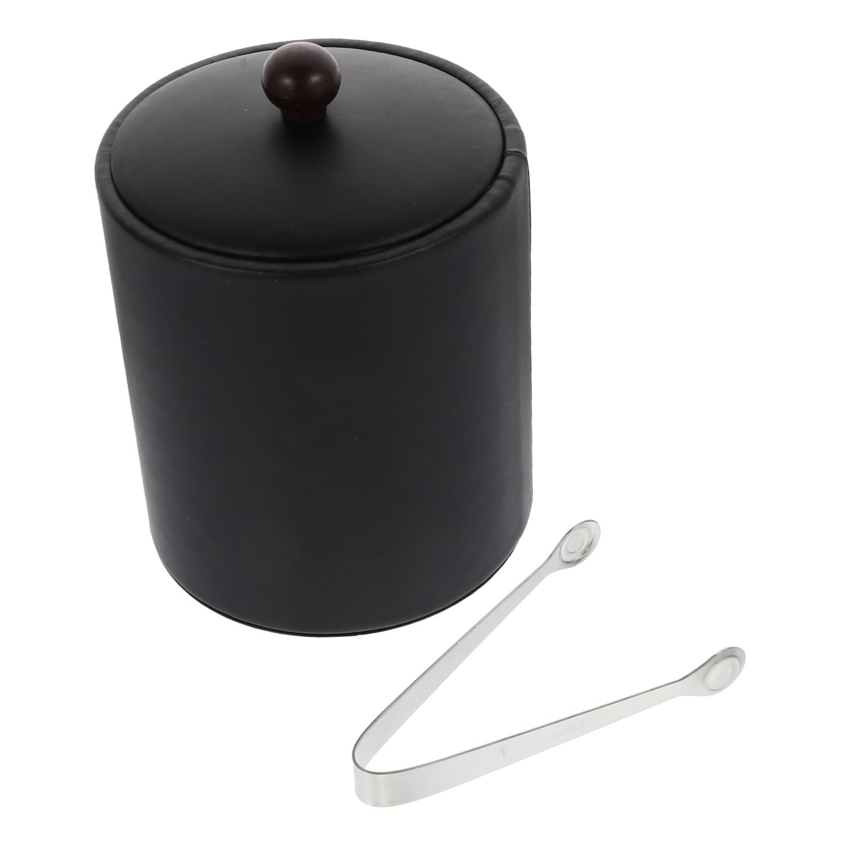 Seau à glace noir avec pince pour des soirées et apéritifs réussis
