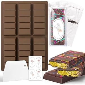 Diaxilu MJ002 Schokoladenform Silikon Set 6 Tafeln