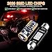 iBrightstar 41mm 211-2 212-2 578 194 168 T10 LED Bulbs 3030 Chipset Error Free for Car Truck Interiors Dome Map Door Courtesy License Plate Lights pack of 10, Red