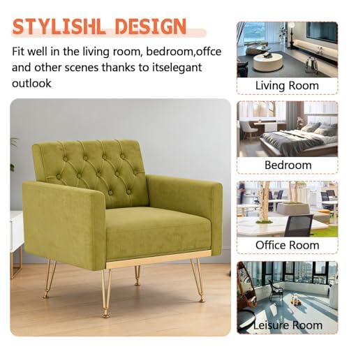 Sillón Plegable Terciopelo Verde miniatura 7