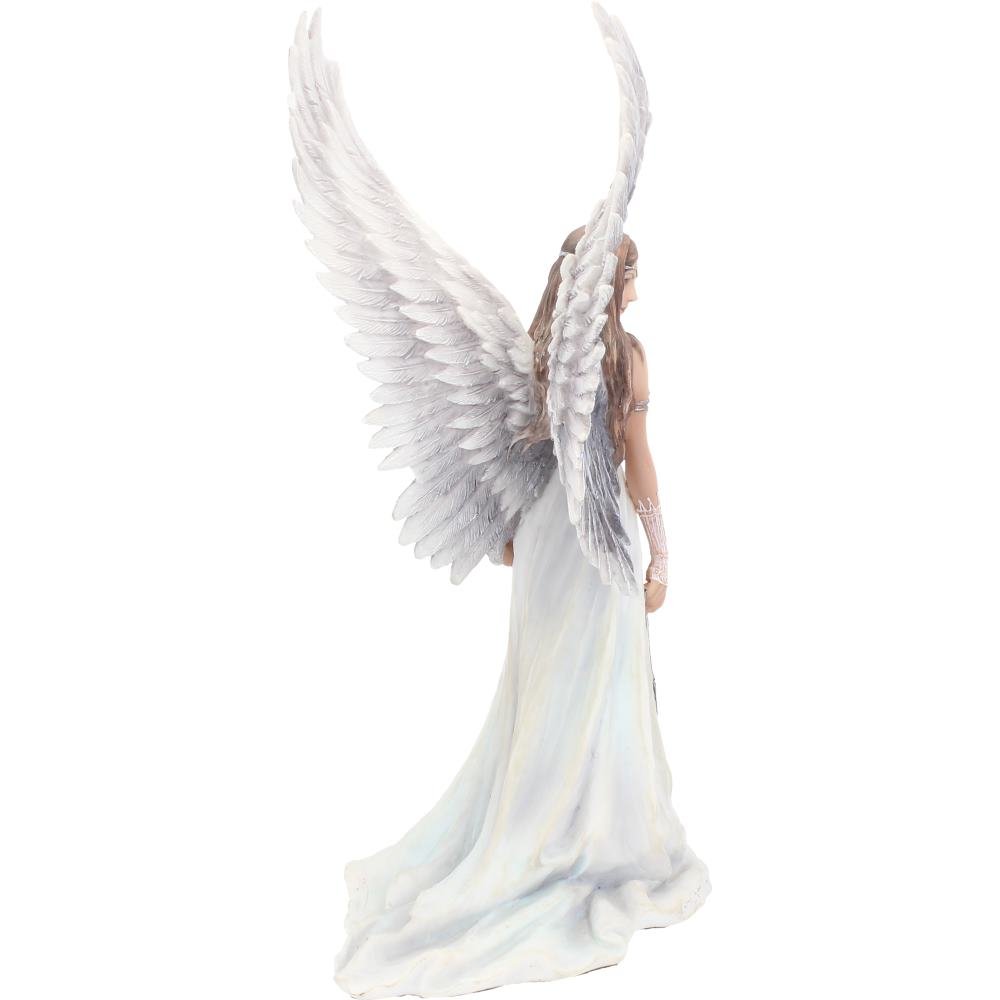 Nemesis Now Spirit Guide Anne Stokes figurka anioła, biała, 24 cm, żywica