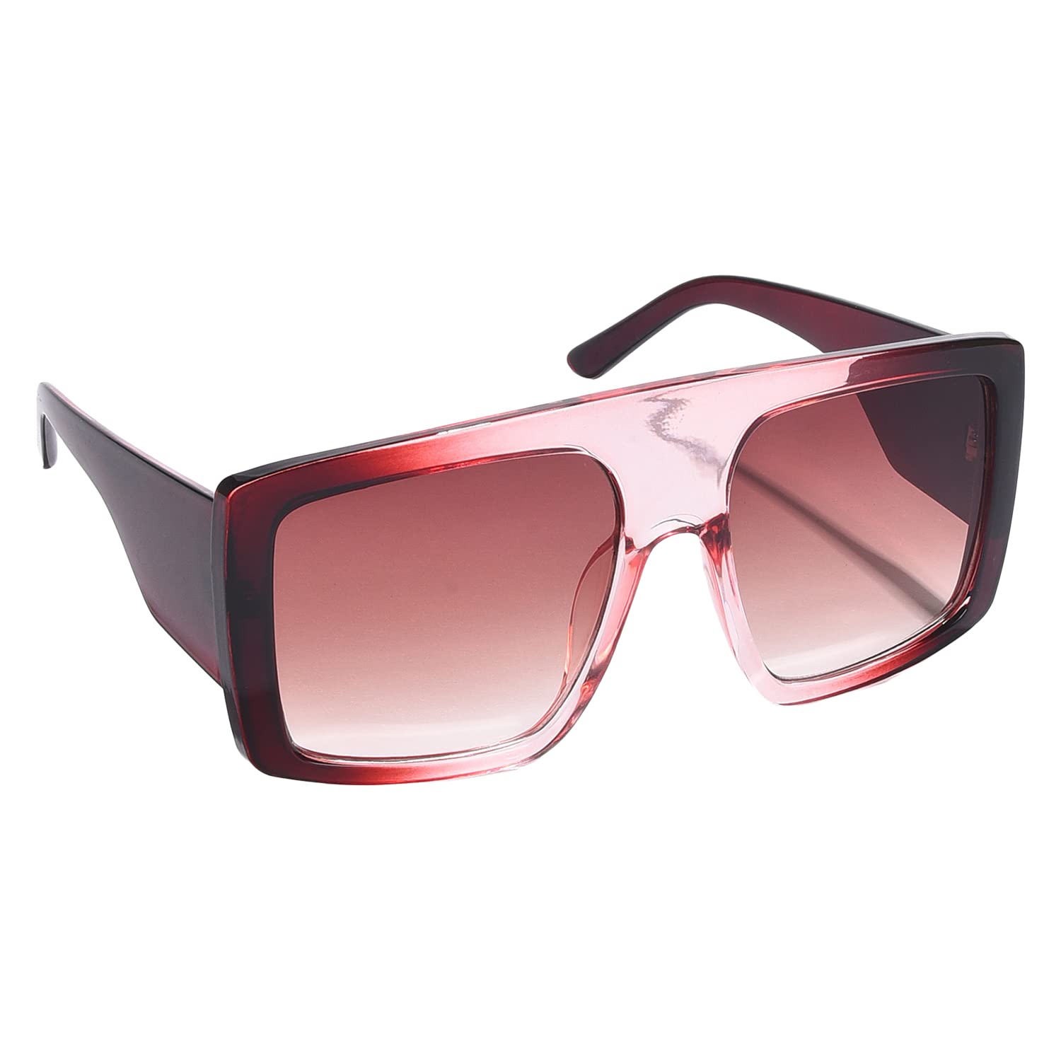 Haute Sauce Rectangular Sunglasses for Women | Solid Frame and Tinted Lens | Goggles, Shades, Chasma, Eyewear, Glares for women | accessories for women | Cool, Funky, Stylish ladies sunnies