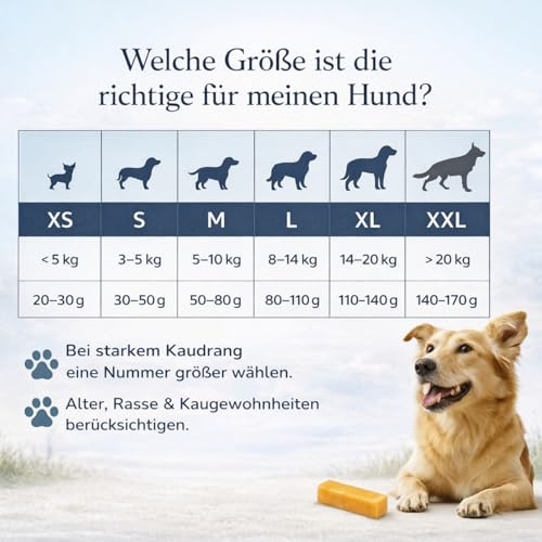 Alp Chews Hartkäse für Hunde – Extra Kleine 3 Stück – Natürlicher Kauknochen – Kaukäse zur Zahnpflege & Langen Kaudauer