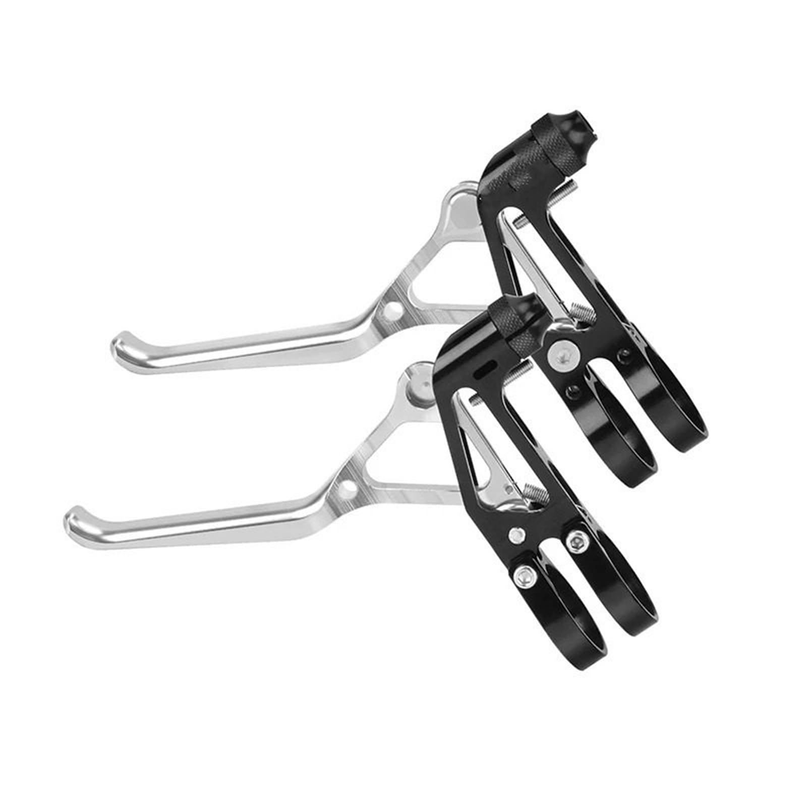 Oapncbvy Silver Bicycle V Brake Lever Fit For Brompton Folding Road Bmx Bike Aluminum Ultralight Black Pink Red Purple Brake Lever Bicycles Rear Brake Drum Bike Rear Brake Drum(Silver)