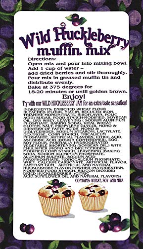 Shadow River Wild Huckleberry Gourmet Muffin Mix 16 oz