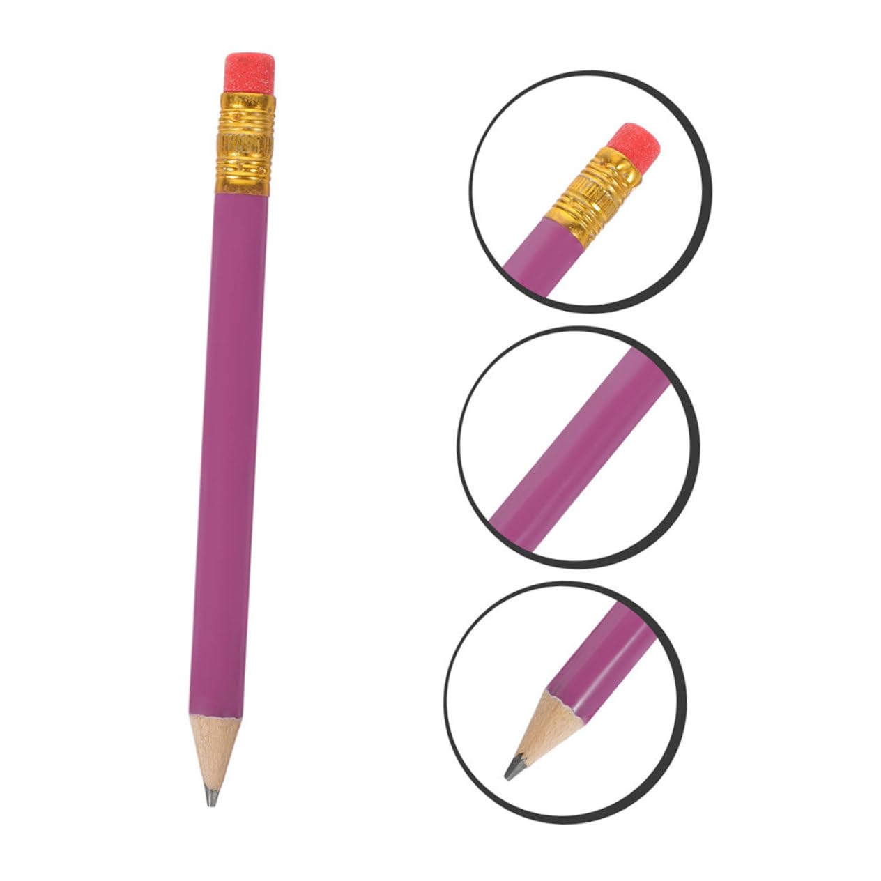 Crayons en Bois Hb Courts pour Écrire et Dessiner, Lot de 144