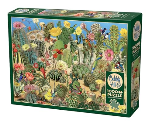 Cobble Hill 1000 Piece Puzzle - Cactus Garden - Sample Poster Included