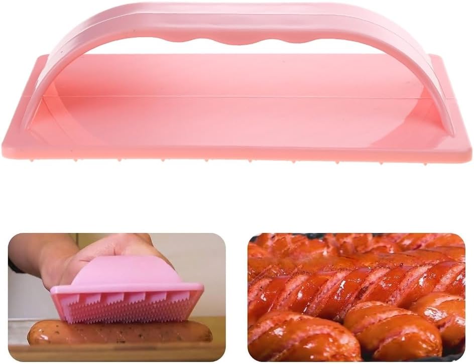 Plastic Hot Dog Slicing Tools Hot Dog Cutter Plastic Material Sausage Slicers for Baebecue Outdoor Camping Grilling