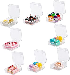 HONMEET 8 Conjuntos De Comida Em Miniatura Miniaturas De Casa De Bonecas Mini Caixa Imitação De Bolo Comida De Casa De Bonecas Modelo De Mini Bolo Mini Casa Simulação De Jogo