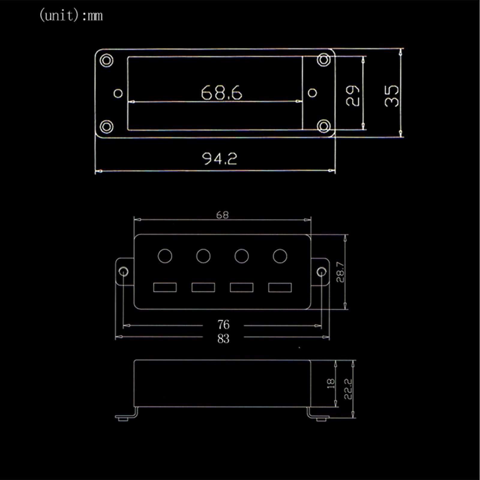 Bass Humbucker zestaw 2-częściowy szyja i mostek 10,9 K Ohm