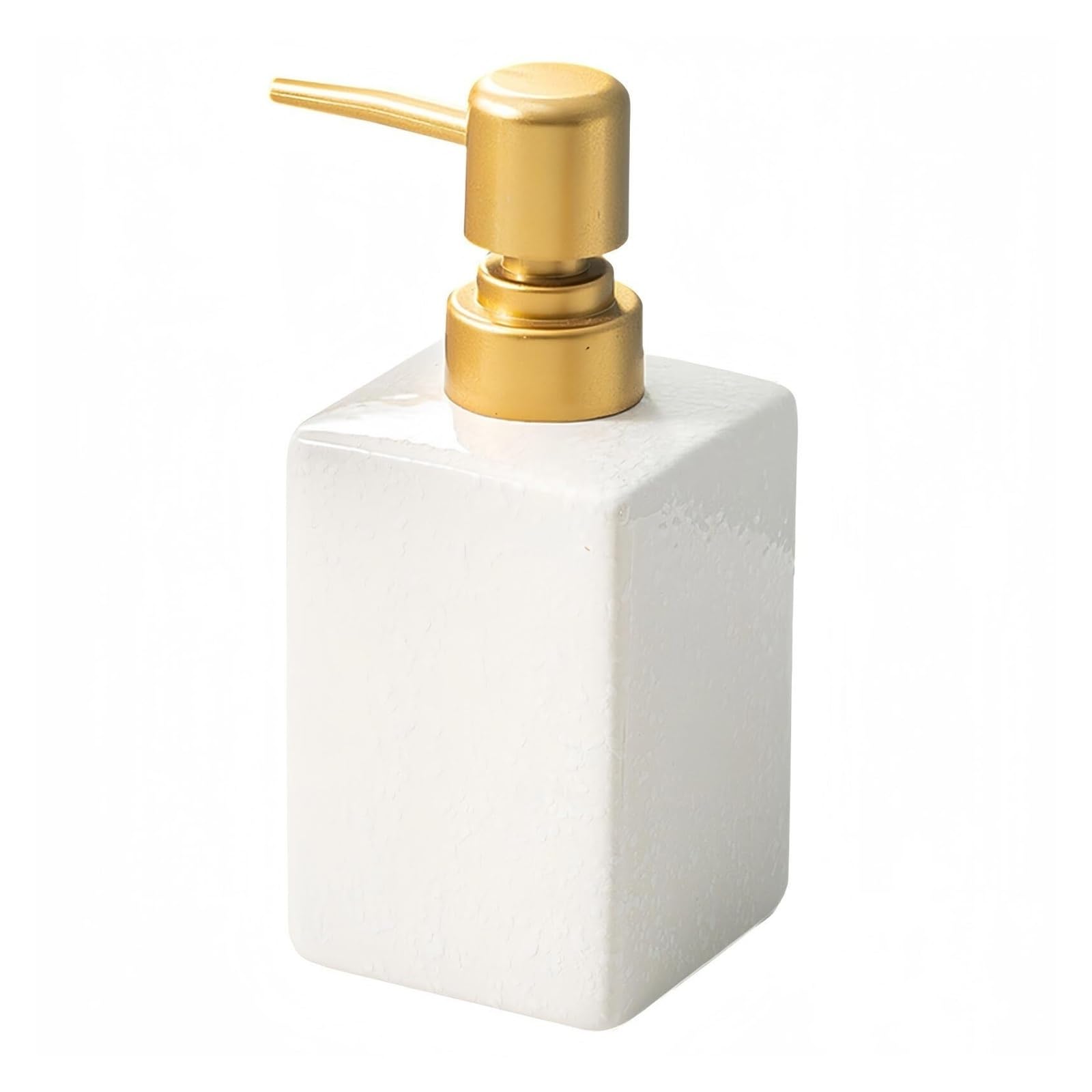 Yuue White Empty Barthroom And Dish Dispenser Shampoo With Empty Pump For Bathroom Decor For Counter(White)