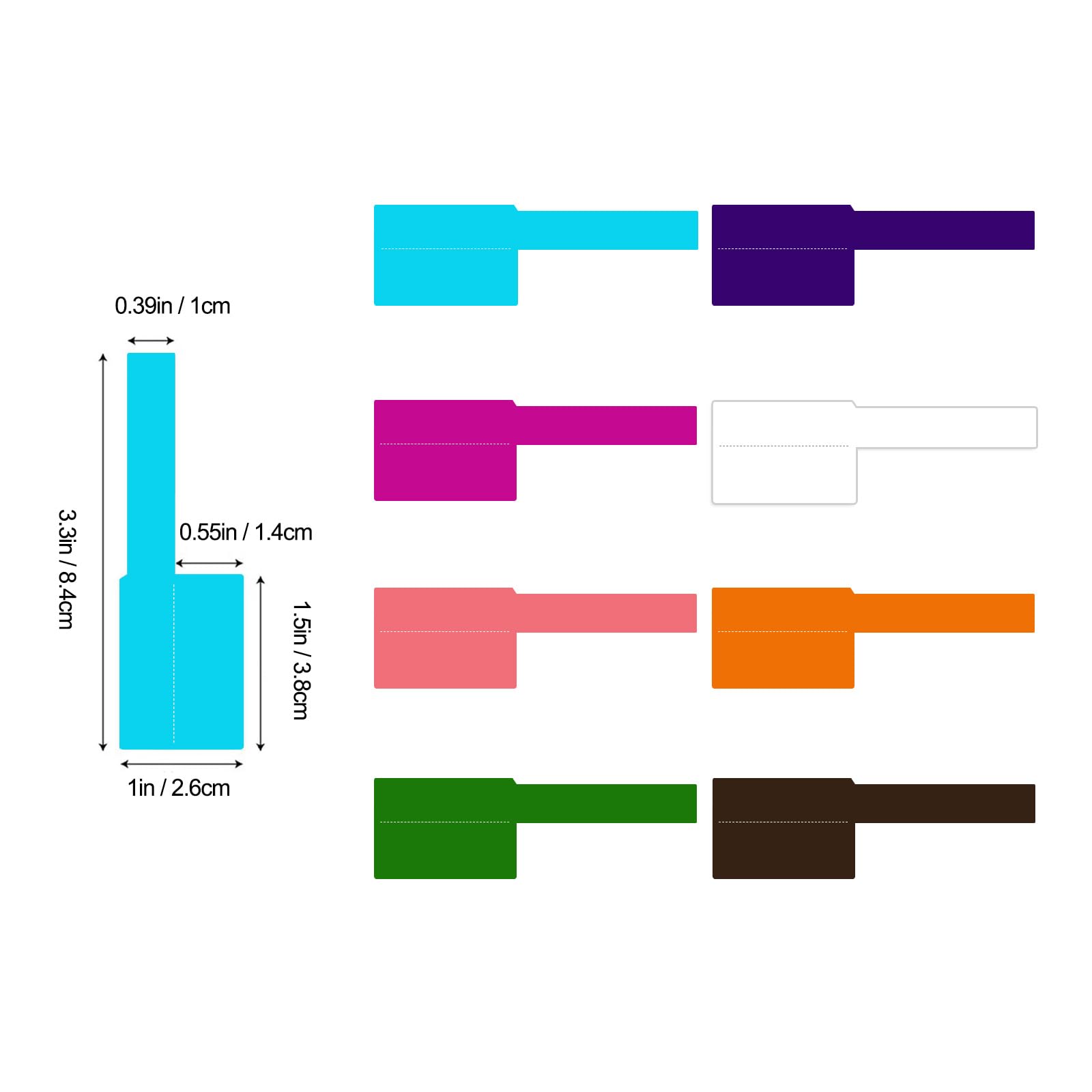 240 PCS Cable Labels, 8 Colors Waterproof Network Cable Label Stickers, Machine Room Marking Labels, Waterproof Key Identification Labels.They can be Handwritten and Printed.