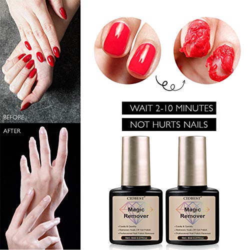 Magic Nail Polish Remover, Magic Gel Remover, Gel Polish Remover, Easily & Quickly Removes Soak-Off Gel Polish, Don't Hurt Your Nails - 15Ml - Thumbnail 6