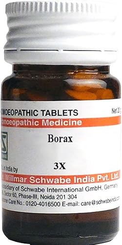Ibs Dr. Willmar Schwabe India Tableta de trituración de bórax 3X