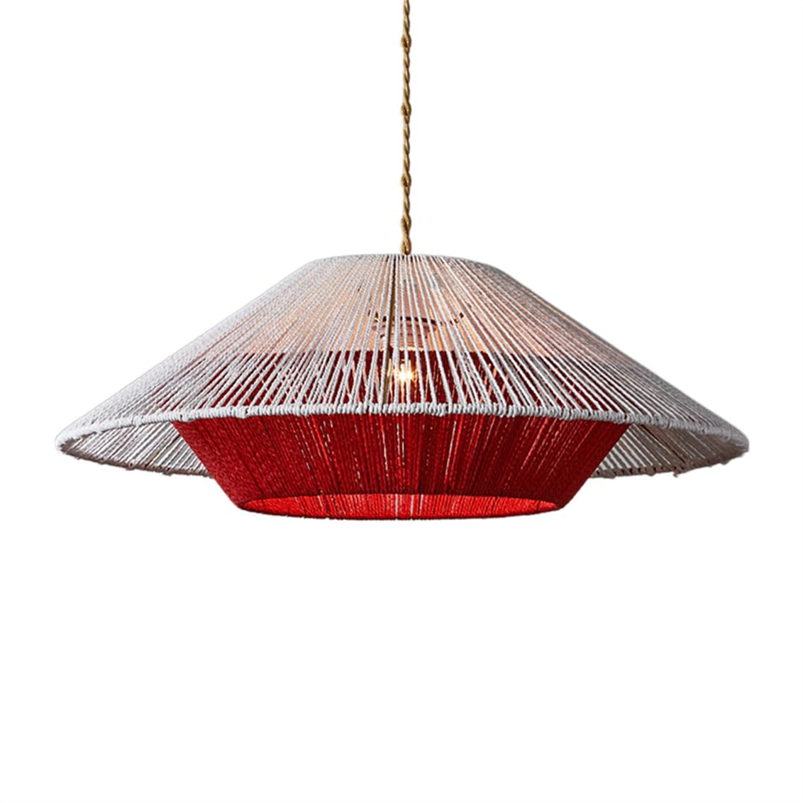 CSSYKV Vintage Hemp Rope Pendant Lamp for Kitchen Island Decor Pendant Lighting Farmhouse Lantern 19.7'' Hanging Ceiling Lights for Kitchen, Dining Room, Bathroom, Bedroom Modern Ceiling Lamp
