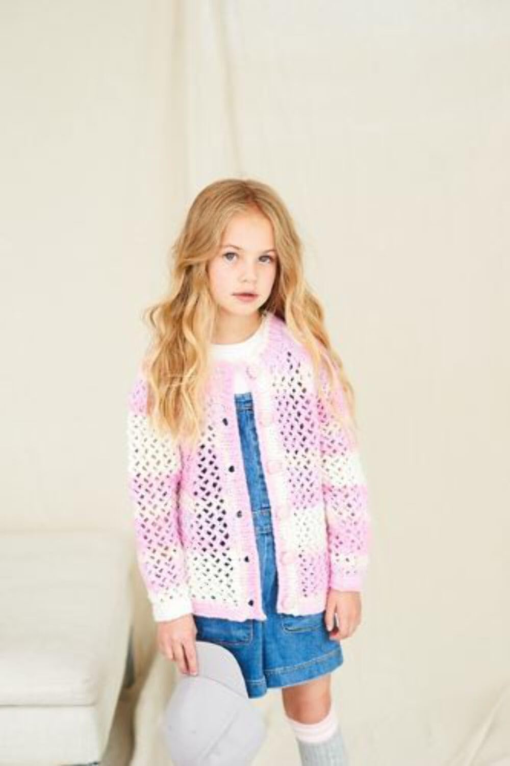 Stylecraft Multicoloured 10047 Child Chunky Cardigan Jumper Knitting Pattern