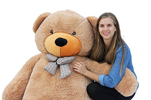 Joyfay 78" Giant Teddy Bear Brown Huge 6.5 Feet Stuffed Teddy Bear Soft Toy Valentine's Big Gift #TOP2