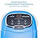 LiveFine Foot Spa Massager - Heated Bath, Automatic Massage Rollers, Rain Shower, Pumice Stone