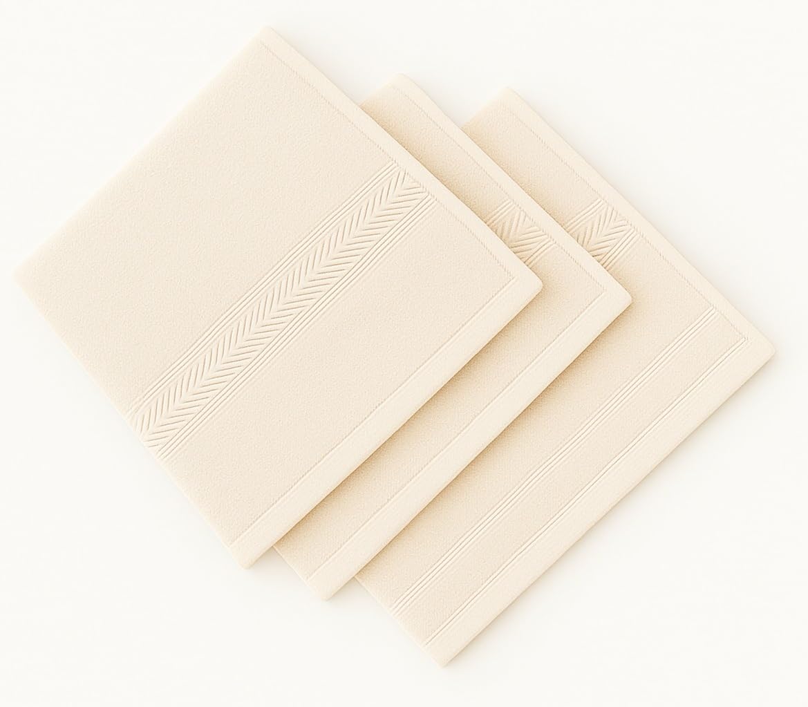 Dollar 3-Pack Cotton Face Towels - Soft & Absorbent -7