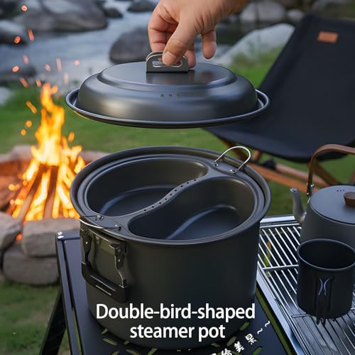 Marmite camping 6 litres légère avec couvercle en aluminium durable - 3
