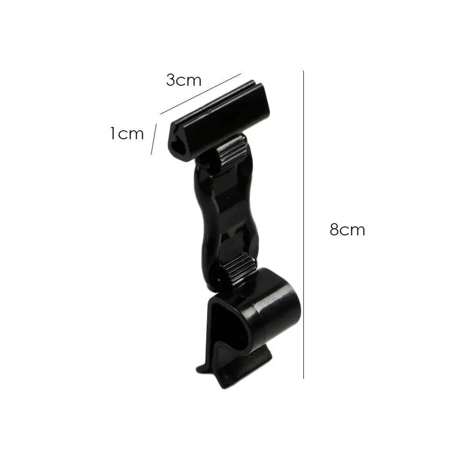 Tischkartenhalter 20 Stück POP Transparent Schwarz Rotierend