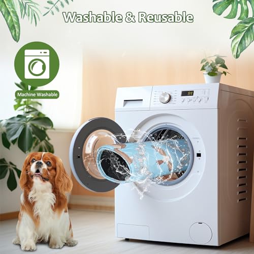Image of Washable Pee Pads for Dogs, 18'' x 24'' Reusable Puppy Pads, Waterproof Pet Pads for Dog Cat, Absorbing Training Pads, Puppy Potty Pads with Waterproof Bottom (18 inch x 24 inch)