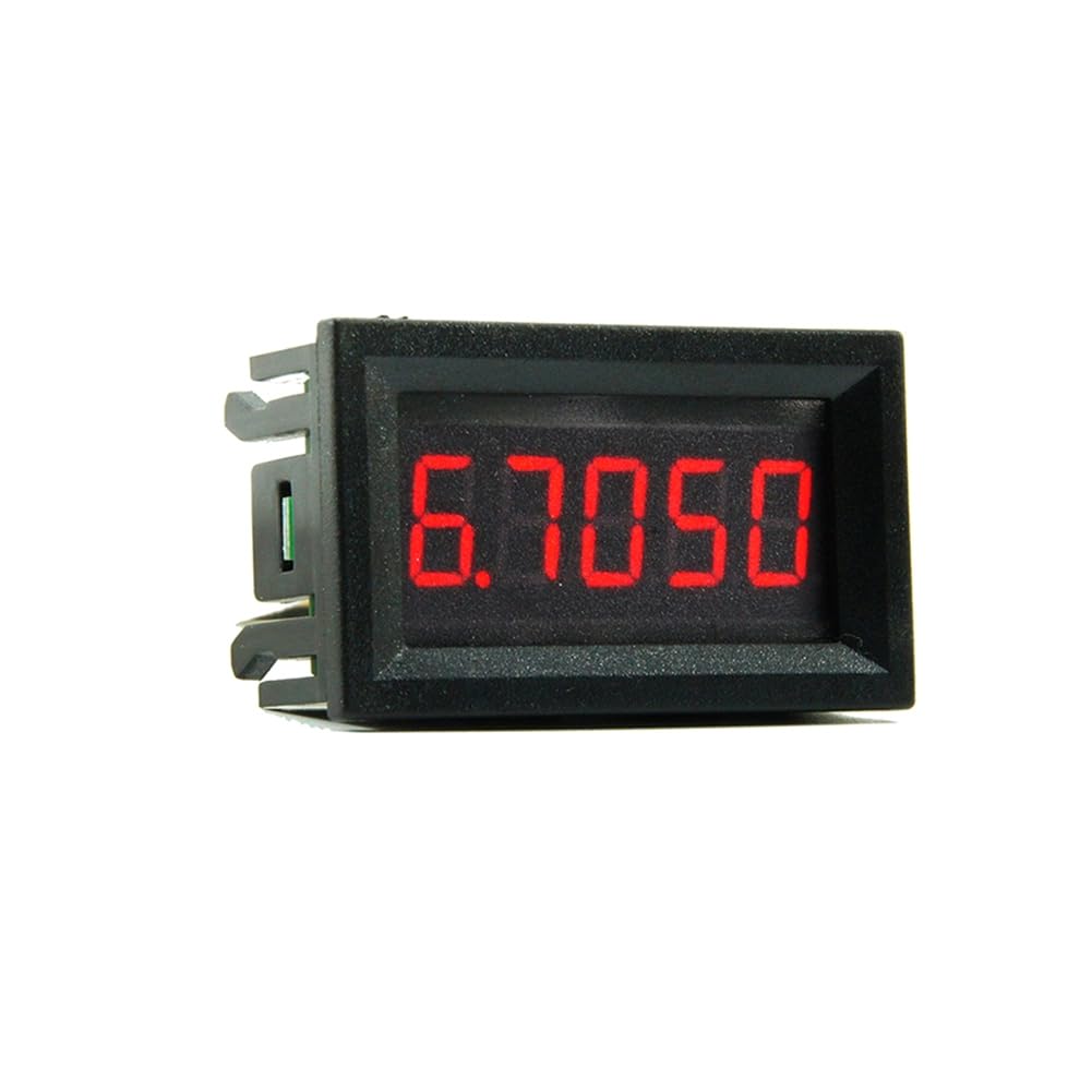 Jnchdghwa Red High- Dc Digital Ammeter 0.56 Inch 3-Wire 5-Digit Display 0-33V Voltage Meter Voltmeter