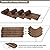 12FT Roll Out Garden Pathway, Wooden Walkway with Non-Slip Surface Outdoor Garden Boardwalk Decorative Wood Path for Wedding, Beach, Patio