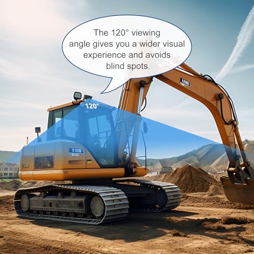 Image of Wired Reverse Rear View Backup Camera 7 inch 1080P AHD Monitor, IP69K No Water Leakage Camera, Night Vision, Vibration-Proof 10G for Excavator /Tractor /Truck /Caravan /Skid Steer /Heavy Equipment BX71