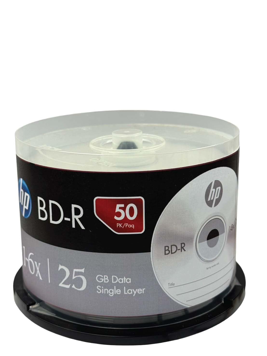 HP BD-R 6X 25GB Logo 50 Pack in scatola per torte