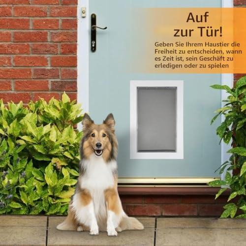 Extra große Ersatz-Türklappe für Hunde, kompatibel mit PetSafe, Maße: 34 x 61 cm, PAC 11-11040, langlebig und flexibel