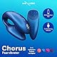 WE-VIBE Chorus Paar-Vibrator für Klitoris und G-Punkt Stimulation mit Squeeze Remote, Auflege-Vibrator für Sie und Ihn 100% Wasserdicht, haptische Fernbedienung, App Steuerung, Kosmisches Blau