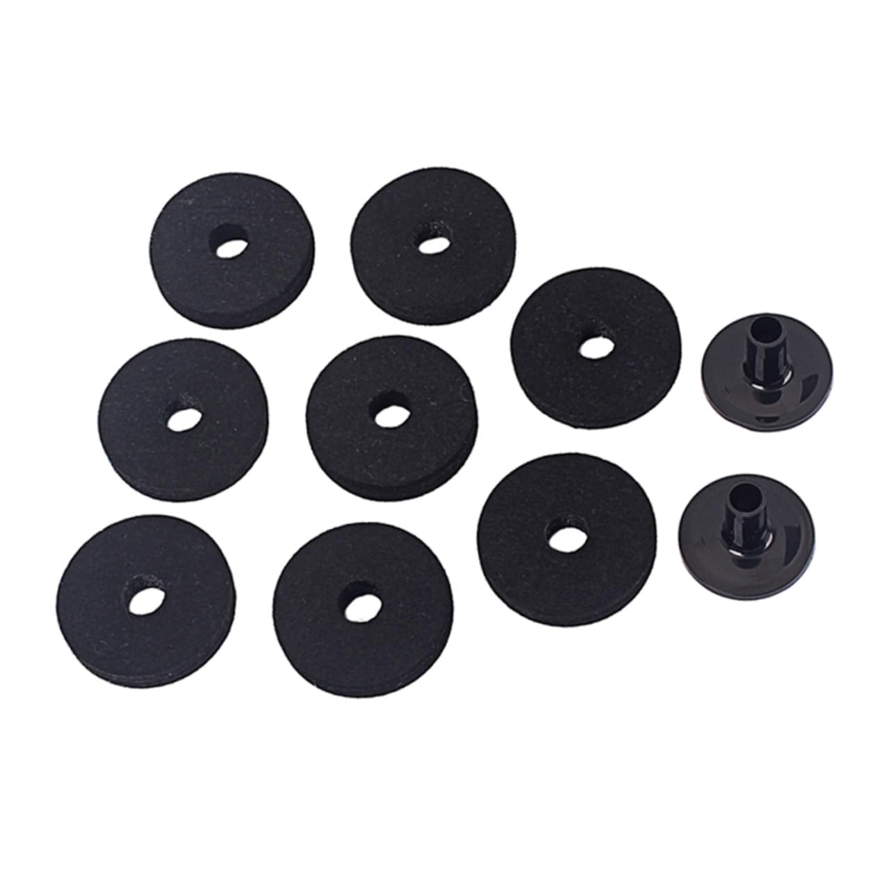 Totority 8 Pcs 50mm Felt Washers Drum Dampeners Gel Pads Cymbal Stand Washer for Drums Percussion Accessory Felt Pad Base Cymbal Sleeve