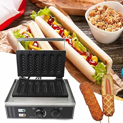 1500W Kommerzielles Waffeleisen Hot Dog Stiel Anti-Haftbeschichtung Waffelgerät – Bild 5