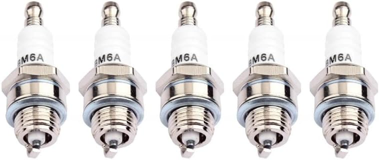 5/10Pcs Sparks Plug for 2 Strokes L7T BM6A BPMR7A RCJ6Y RCJ7Y WSR5F 33cc-49cc Trimmer Blower Chainsaw(5Pcs)