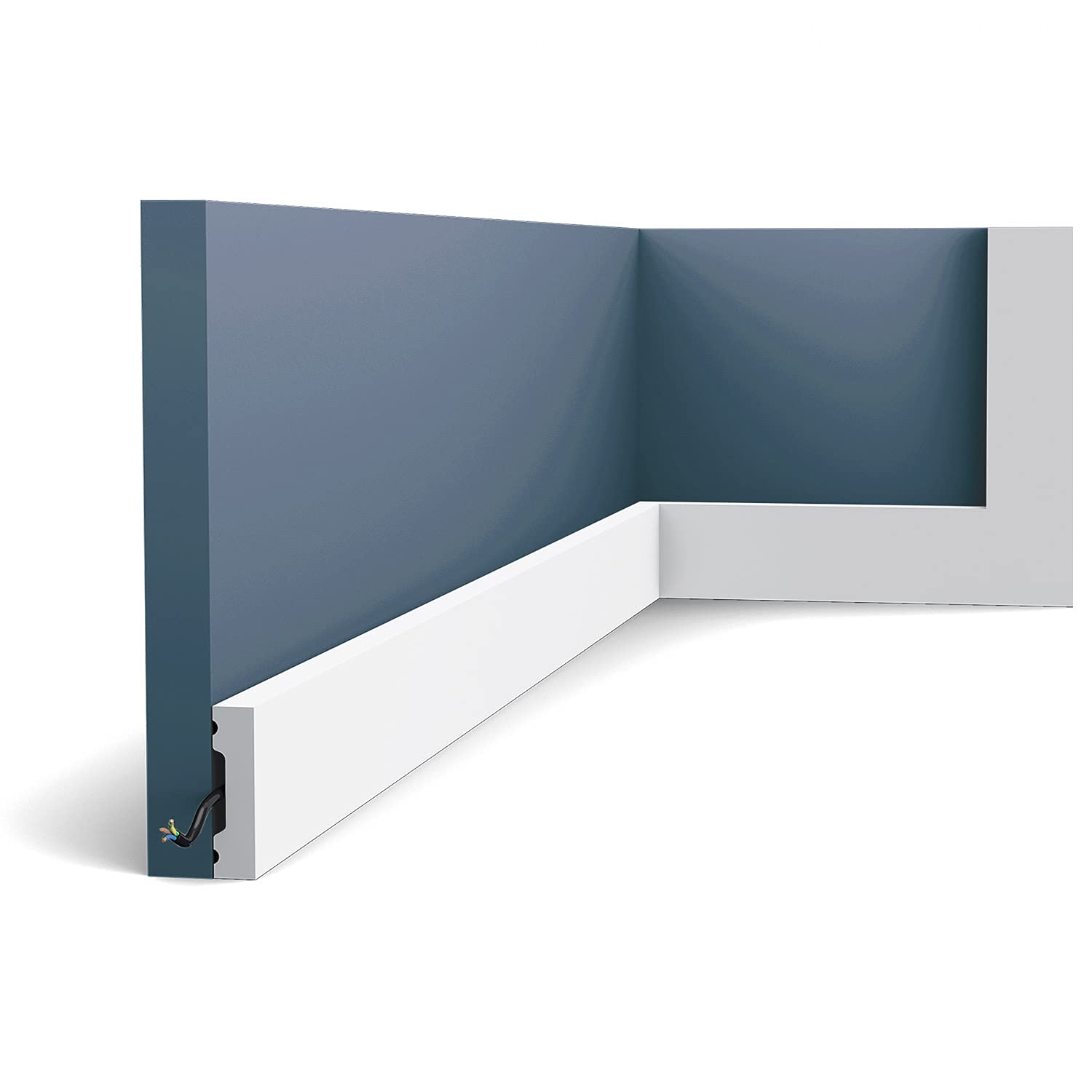 Orac Decor White Skirting Sx162 Axxent Square Baseboard Moulding Panel Moulding Decorative Moulding Timeless Classic Design 2 M