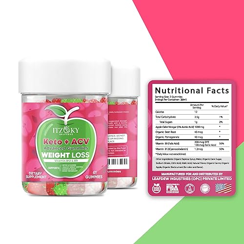 Keto Acv Gummies for Advanced Weight Loss & Belly Fat Burn - Pro Active Super Apple Cider Vinegar Gummies - Diet Supplement for Women & Men(61gummies) - Image 3