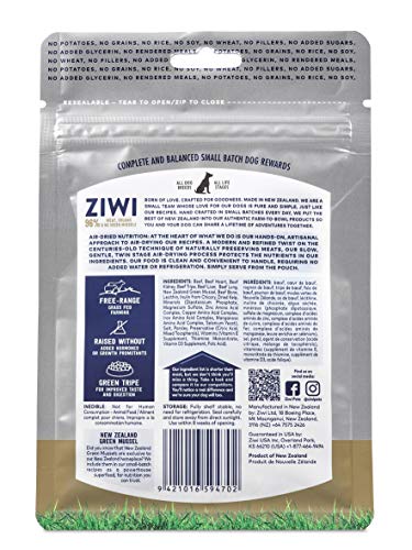 Ziwi Peak Good Dog Rewards Training Treats – All Natural, Grain-Free, Healthy Dog Treats (Beef, 3Oz) #TOP1