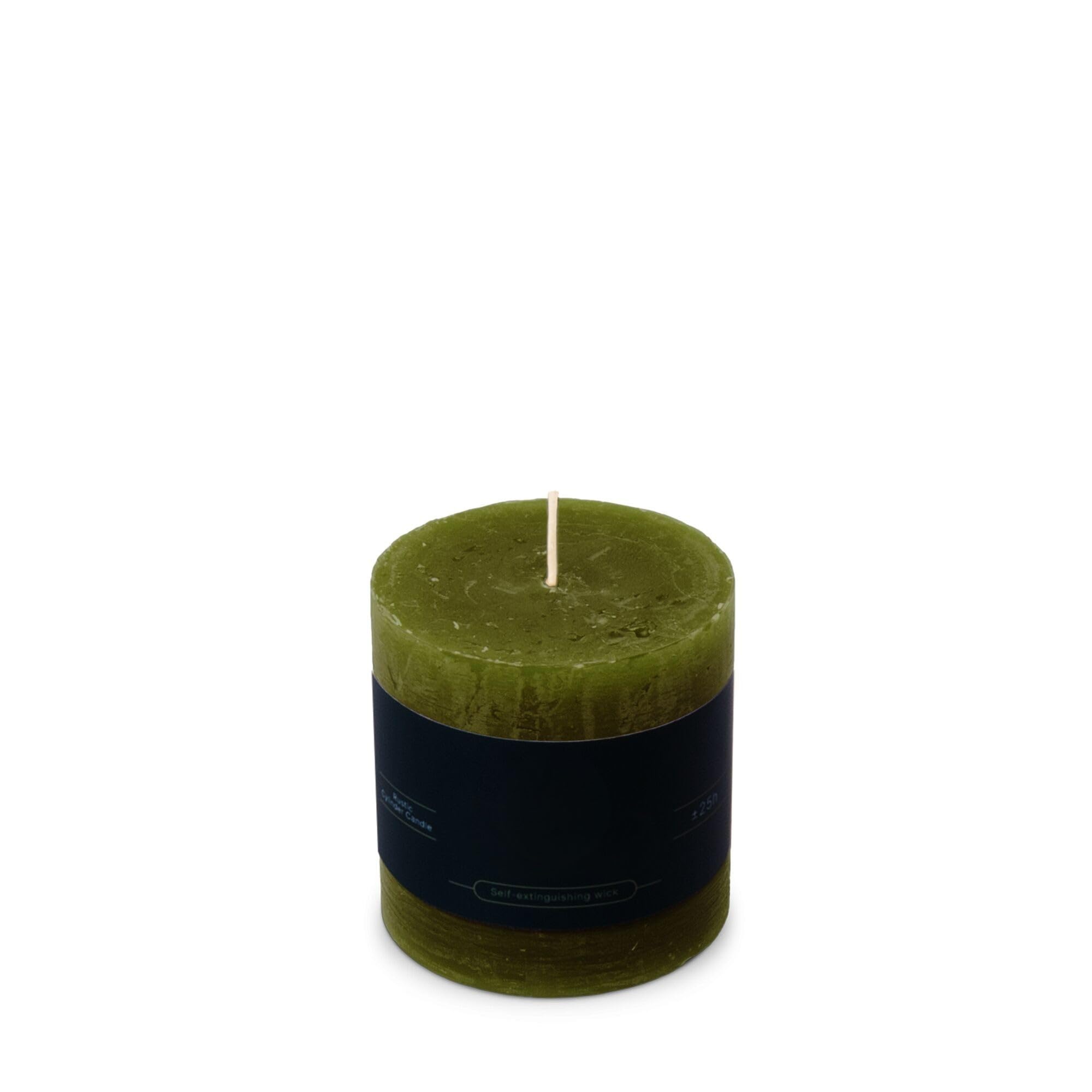 Set di 4 candele rustiche, 7 x 7 cm, durata della combustione: 25 ore, senza fuliggine, per candelabri, candelabri, Natale, decorazione, gastro, matrimonio, candela, corona dell'Avvento, Avvento