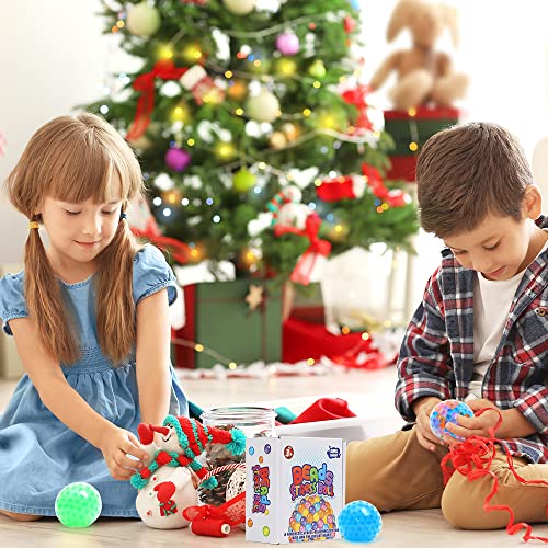 ZaxiDeel Antistressball 3 STK. Knautschball für Kinder und Erwachsene - Stressball zum Kneten, Knetball für Hände Therapie (Grün-Blau-Bunte)