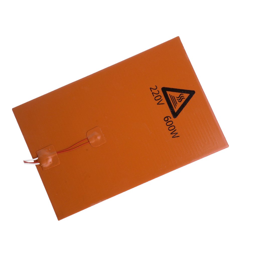Alfombrilla Calefactora de Silicona para Impresora 3D para Cama Caliente, Almohadilla Calefactora, Pieza Calefactora, Calentamiento Rápido, Larga Vida, 200x300x3mm600w