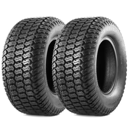 MaxAuto 2 Pcs 20x8-10 Turf Saver Tire 20x8.00x10 Lawn& Garden Tire - LRB/4ply Tubeless