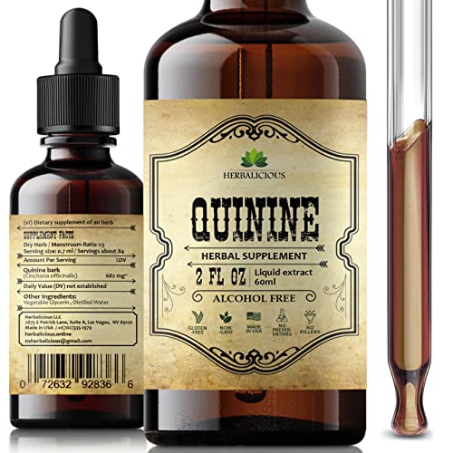 Quinine Liquid Extract 2oz – Restless Legs Syndrome Relief &